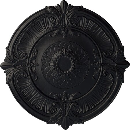 Ekena Millwork Attica Ceiling Medallion (Fits Canopies up to 3 3/4"), Hand-Painted Steel Gray, 39 1/2"OD x 2 1/2"P CM39ATSGS